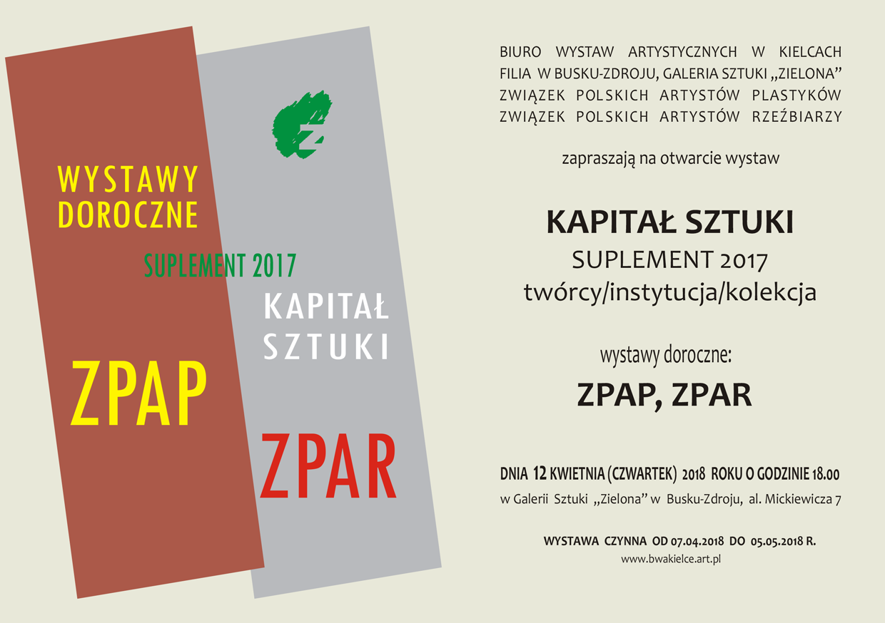 Kapitał sztuki 2017 – Suplement 2017 ZPAP / ZPAR - 1