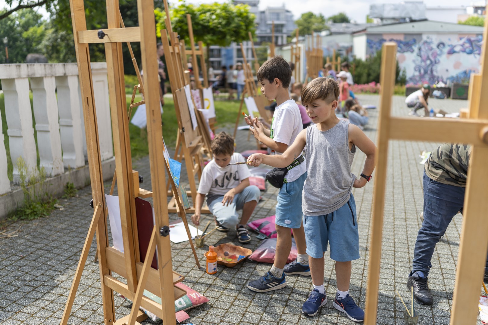 Malarstwo w plenerze na Dzień Dziecka