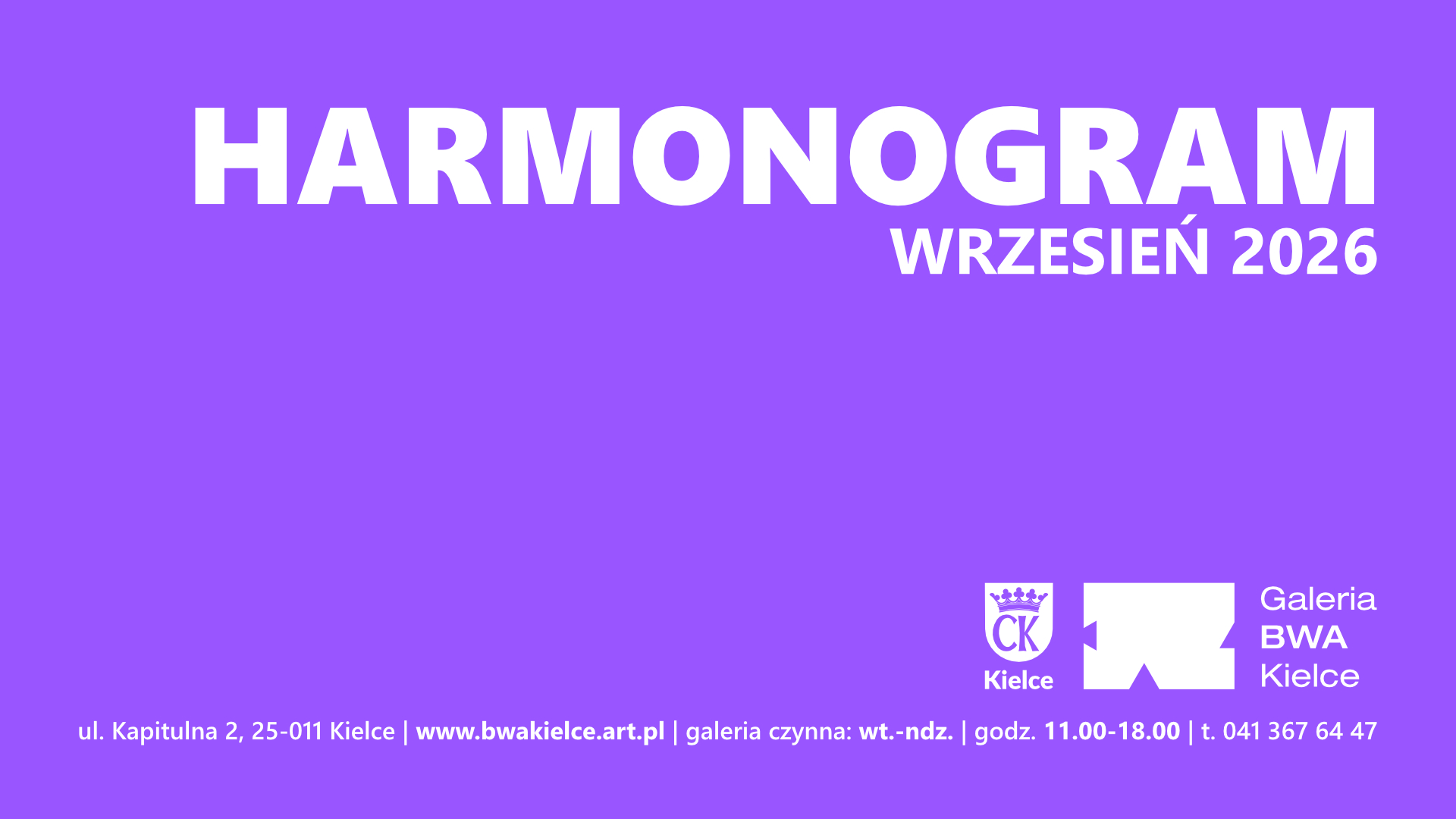 Wrzesień w BWA Kielce